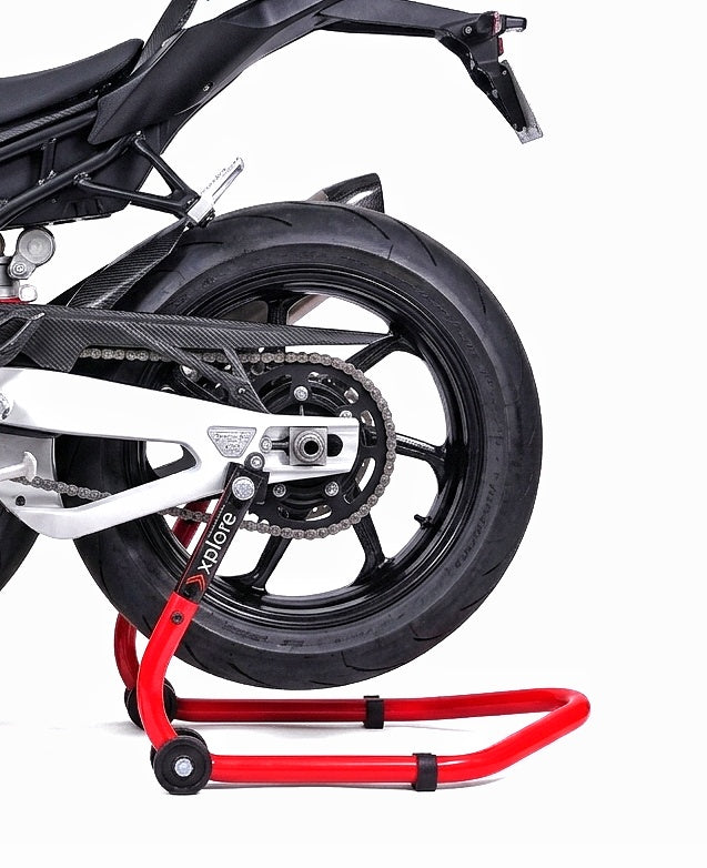 Explore High Quality Universal Paddock Stand With Swingarm L Supports For All Bikes Upto 350kg Weight