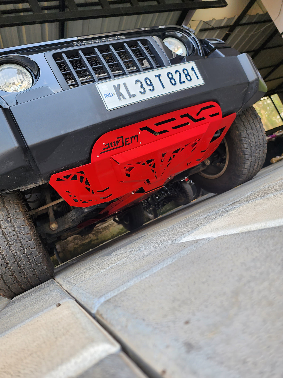 Thar Under body front skid plate - Jorjem international pvt ltd