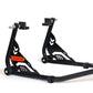 Explore Marvel edition universal bike paddock stand with spool and swingarm lift holders for motorcycle maintenance.