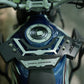 Jorjem Xpulse 200 custom trail edition crash guard mounted on a motorcycle, showcasing its rugged design and durability.