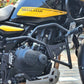 Jorjem Trail edition crash guard for Himalayan 450, showcasing rugged design and durable material for motorcycle protection.