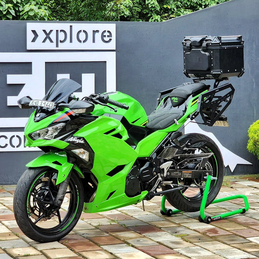 Jorjem saddle stay for ninja 400[compatible with jorjem luggage plate only] - Jorjem international pvt ltd