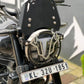 Ronin metal visor from Jorjem International Pvt Ltd, showing a sleek, silver Tvs Ronin helmet visor with detailed design.