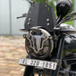 Ronin metal visor from Jorjem International Pvt Ltd, featuring a sleek, durable design with intricate detailing.