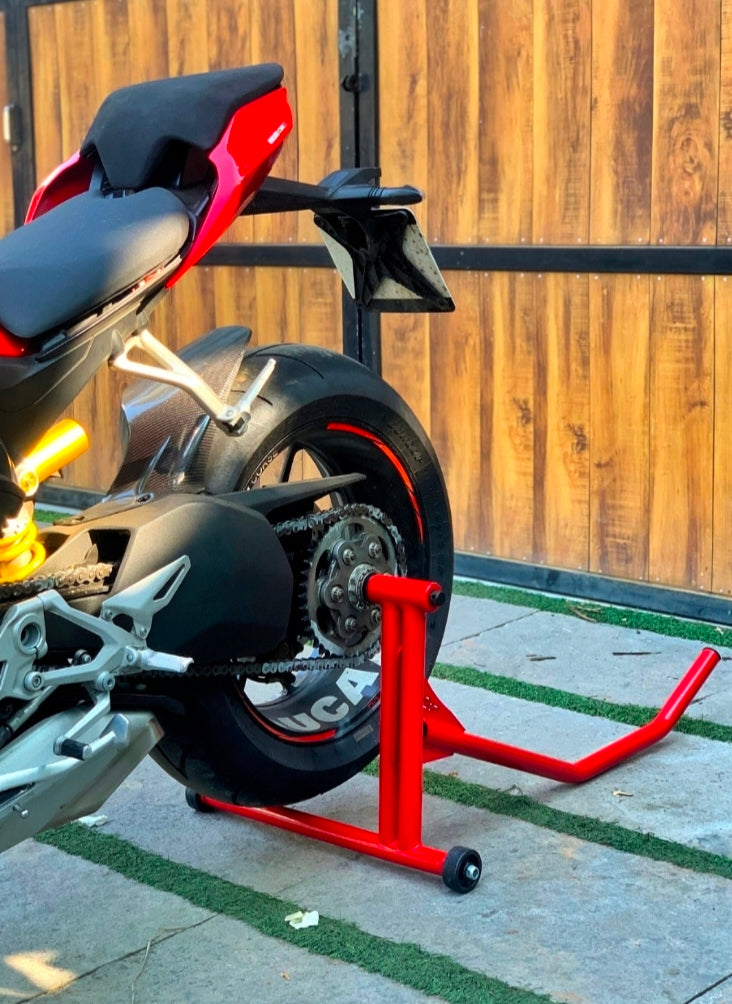 Jorjem premium rear paddock stands for Single sided swingarm lift bikes (5 year warranty) - Jorjem international pvt ltd