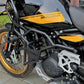 Jorjem Trail Edition crash guard for Himalayan 450 in black, showcasing sturdy design and fit for off-road protection.