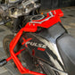 Jorjem Xpulse 200 custom trail edition crash guard mounted on a motorcycle, showcasing robust design and protective features.