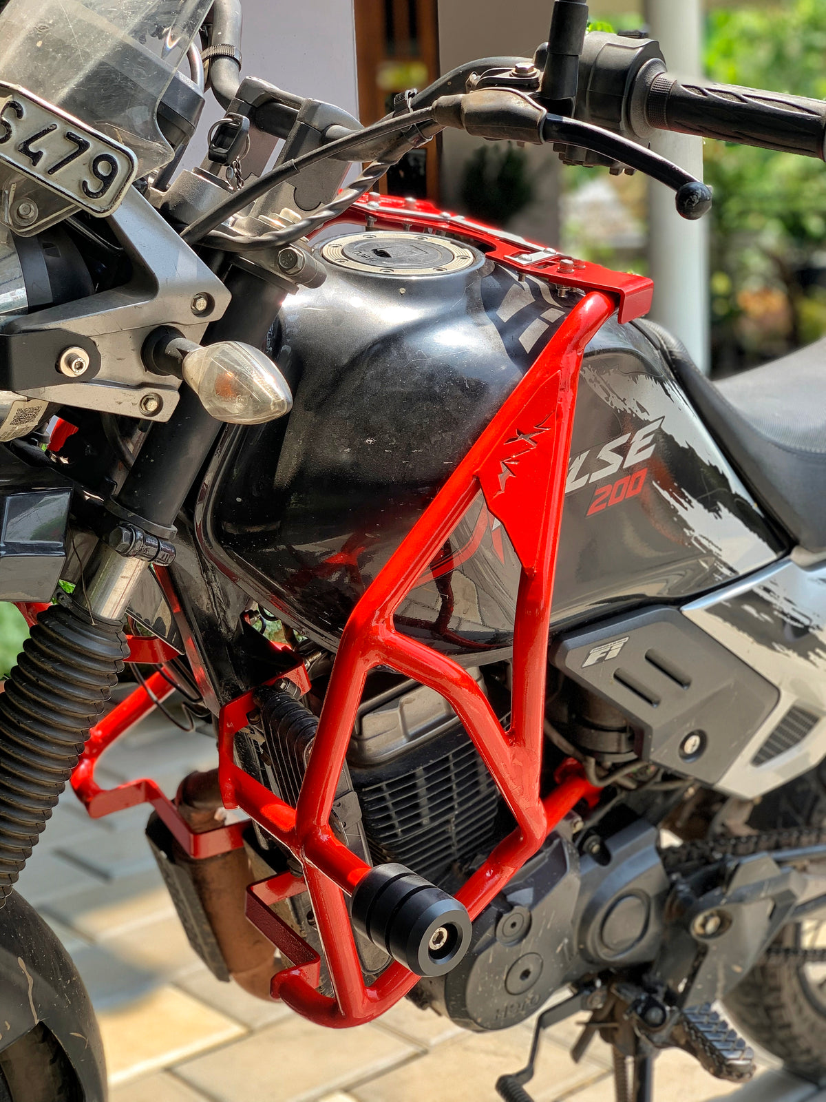 Jorjem Xpulse 200 custom trail edition crash guard, showcasing durable design and rugged features for motorcycle protection.