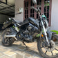 Jorjem Revolt RV 400 crash guard with sliders, showcasing robust design and protective features for motorcycle safety.