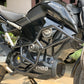 Jorjem Revolt RV 400 crash guard with sliders installed on a motorcycle, showcasing durable design and protective features.