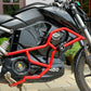Jorjem Revolt RV 400 crash guard with sliders, showcasing durable design and protective features for motorcycle safety.