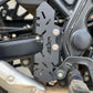 Jorjem International Himalayan Scram 411 master cylinder guard, durable metal protection for motorcycle brake system.