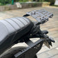 Triumph Speed 400 luggage carrier from Jorjem International, showcasing durable design and mounting features.