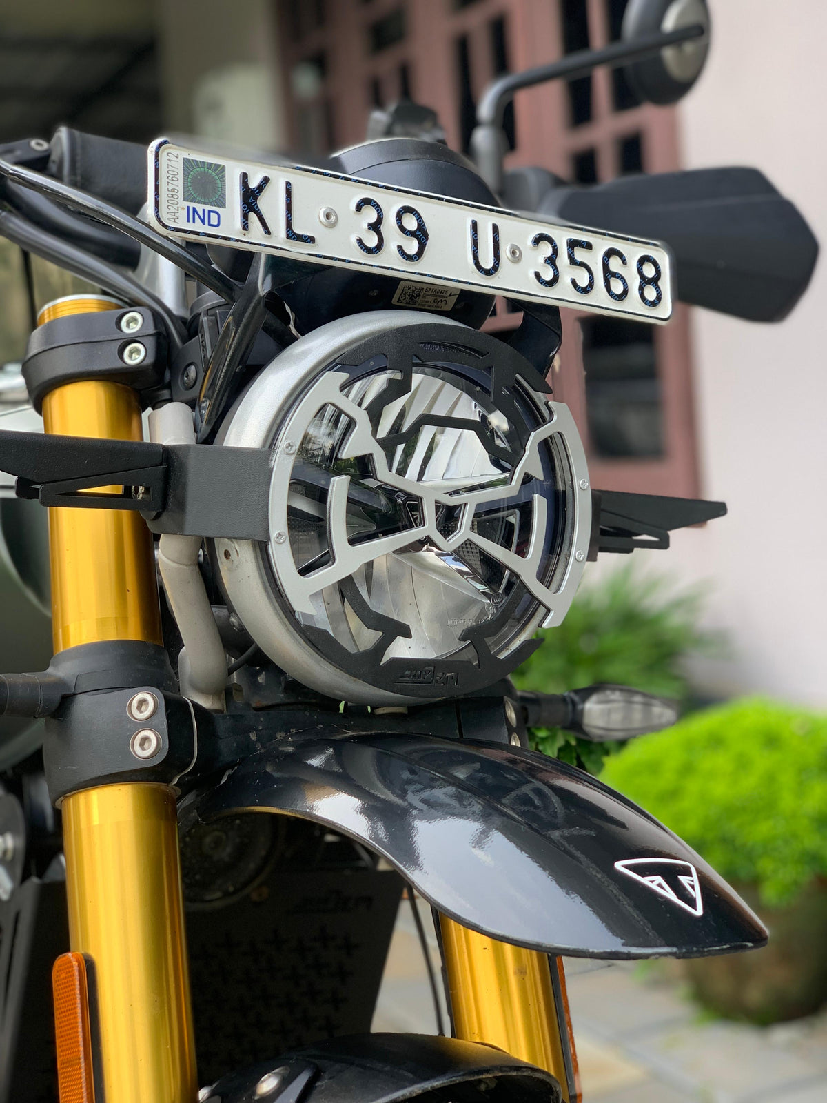 scrambler headlight grill