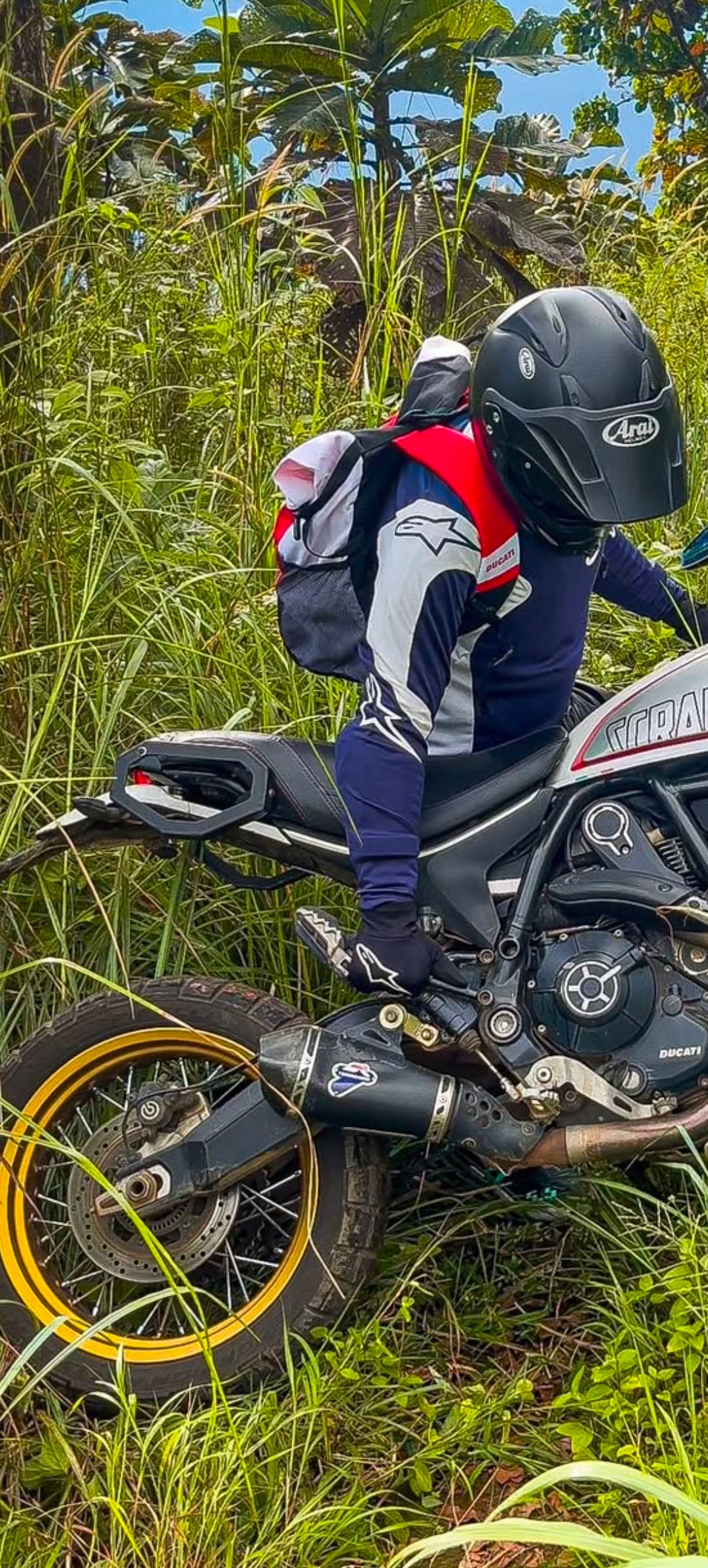 Ducati desert sled saddle stay - Jorjem international pvt ltd
